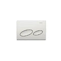 PLAQUE DE COMMANDE GEBERIT KAPPA 20 blanc synthetique reserv. a encastrer a/ commande par dessus a/ 2 boutons 3 ou 6l