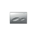PLAQUE DE COMMANDE GEBERIT KAPPA 20 chromé mat reserv. a encastrer a/ commande par dessus a/ 2 boutons 3 ou 6l