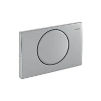 Geberit Mambo plaque de commande - inox pour réservoir encastré avec 1 touche à interruption
