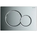 Geberit Sigma 01 plaque de commande - chromé - avec 2 touches