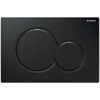 Geberit Sigma 01 plaque de commande - noir - avec 2 touches