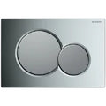 PLAQUE DE COMMANDE TOILETTE GEBERIT SIGMA01 chrome synthetique p/reserv.encastr. a/2 boutons de commande:touche = chromé mat