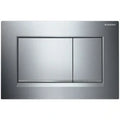 Geberit Sigma 20 (ex Sigma 30) plaque de commande - chromé - avec 2 touches - chromé touches en bas
