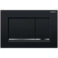 Geberit Sigma 20 (ex Sigma 30) plaque de commande - noir - avec 2 touches - chromé touches en bas