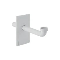 PLAQUE FINITION GEBERIT blanc avec coude de raccordement