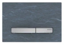 PLAQUE DE COMMANDE TOILETTE GEBERIT SIGMA 50 24,6 - 1,3 o 16,4 ! cm Ardoise mustang pour rinçage à 2 volumes