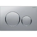 Geberit Sigma 20 plaque de commande - mat chromé laqué easy-to-clean - avec 2 touches
