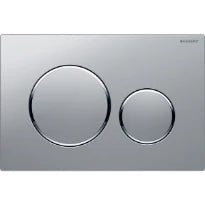 Geberit Sigma 20 plaque de commande - mat chromé laqué easy-to-clean - avec 2 touches