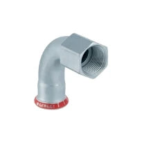 Geberit Mapress C-acier zingué coude de transition 90° FF 28 x 1/2 F