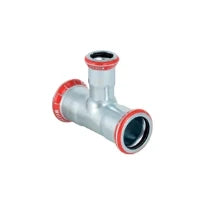 Geberit Mapress C-acier zingué té réduit FFF 76,1 x 42 x 76,1 mm