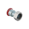 Geberit Mapress C-acier zingué raccord 2-pièces avec écrou libre joint plat FF 22 x 3/4 F
