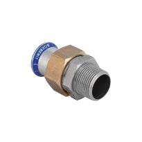Geberit Mapress Inox raccord 3-pièces FM 15 mm x 1/2 "