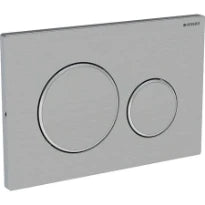 PLAQUE DE COMMANDE TOILETTE GEBERIT SIGMA 20 inox a visser 2 boutons de commande