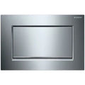 Geberit Sigma 10 plaque de commande - chromé pour réservoir synthétique à encastrer 1 bouton de commande - chromé autour bouton
