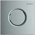 Geberit Sigma 01 plaque de commande urinoir- chromé - bouton poussoir pneumatique manuel - chromé
