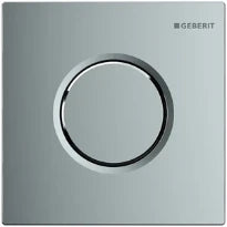 Geberit Sigma 01 plaque de commande urinoir- chromé - bouton poussoir pneumatique manuel - chromé
