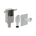 Geberit siphon encastré 5/4 x 40 mm polypropylène p/lavabo - a/plaque de fermeture en inox coude racc