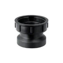 Geberit raccord union 6/4 x 50 mm noir pe avec écrou et joint