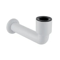 Geberit PP courbe d'évacuation pour urinoir 50 mm - blanc - avec rosace murale