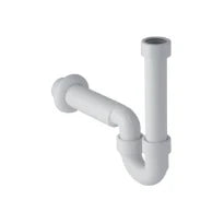 Geberit PP siphon tubulaire simple 40 x 40 mm - blanc