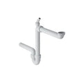 Geberit PP siphon tubulaire simple gain de place 6/4 x 40 mm - blanc - avec raccordement machine à laver