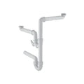 Geberit PP siphon tubulaire double gain de place 6/4 x 40 mm - blanc - avec raccordement machine à laver