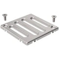 Geberit grille 71 - 71 o 5  mm rvs carré p/siphon de douche 8x8 cm, de viser