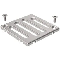 Geberit grille 71 - 71 o 5  mm rvs carré p/siphon de douche 8x8 cm, de viser