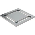 GRILLE GEBERIT 71 - 71 o 4 ! mm rvs carré p/siphon de douche 8x8 cm