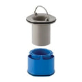 Geberit WSS trop-plein 90 chromé avec support pour uniflex 90 tub plat