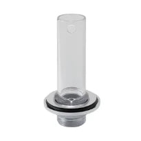 Geberit Uniflex tuyau de trop-plein 5/4 transparent avec grille chromé