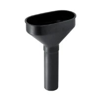 Geberit entonnoir 50 mm noir pe ovale avec grille