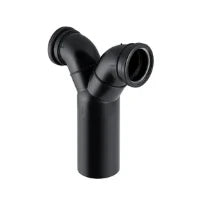 Geberit PE courbe d'évacuation double wc avec joint 90° 110 x 90 mm (back to back pour cuvette suspendue)