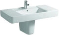 Geberit RENOVA NR1 PLAN cache-siphon blanc avec kerafix fixation