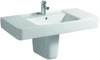 Geberit RENOVA NR1 PLAN cache-siphon blanc avec kerafix fixation