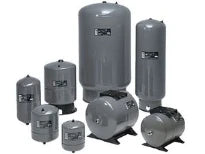 Grundfos GT vase à membrane acier GT-H-60 PN10 G1- horizontal - avec pieds - plaque de pompe