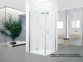 Novellini Young 2 FG paroi latérale 900 x 2000 mm - chromé mat - transparent (réglable 870-890 mm)