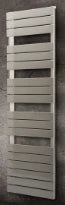 Radson Muna ET radiateur sèche-serviette électrique avec blower 1730 x 600 mm - 1250 + 950 W - RAL 9016 blanc signalisation