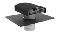 Ubbink Ubvent passage toiture ventilation 200 mm - RAL 7016 gris anthracite