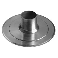 Ubbink Multivent aluminium plaque pour toit plat 166 mm - pour toit plat