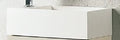 Vika Fontana lavabo 400 x 220 x 115 mm - blanc - ciment coulé - avec trou de robinet droite - sans trop-plein