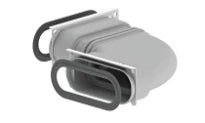 Zehnder ComfoFlat 51 coude 90° horizontal