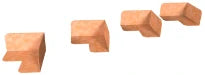 Carrodrain Kerlox corner set IN 90° (set de 4 p)
