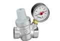 Caleffi 533 réducteur de pression FF 3/4 x 3/4 - 1-6 bar - avec manomètre - chromé