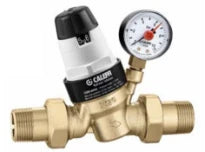 Caleffi 535 réducteur de pression FF 3/4 x 3/4 - 1-6 bar - avec manomètre - monobloc dessin - laiton