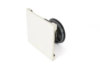 Begetube Profi-air bouche design avec régulateur de débit papillon 125 mm - blanc (pour pulsion et extraction)