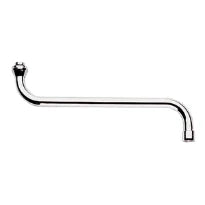 Grohe bec 3/4 forme-S chromé avec brise-jet - pivotable - sailli 300 mm