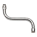 Grohe bec d'écoulement M22 forme-S chromé avec mousseur, orientable, saillie 150 mm