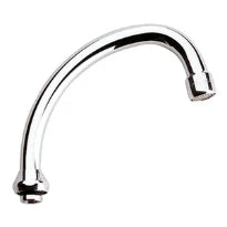 Grohe bec d'écoulement 3/4 forme-HU chromé avec mousseur - orientable - saillie 140 mm