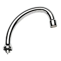 Grohe bec d'écoulement 3/4 forme-HU chromé avec mousseur - orientable - saillie 140 mm